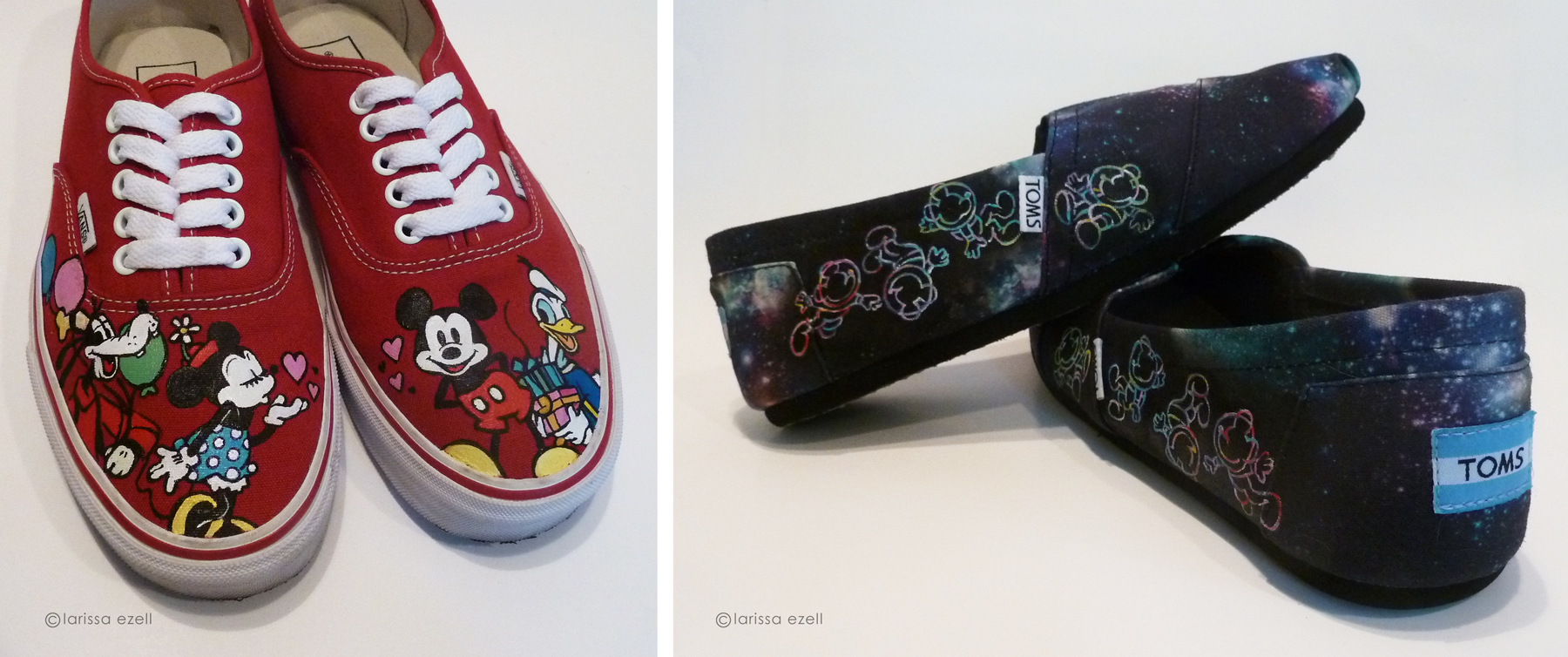 Two Mickey Shoes By Larissa
