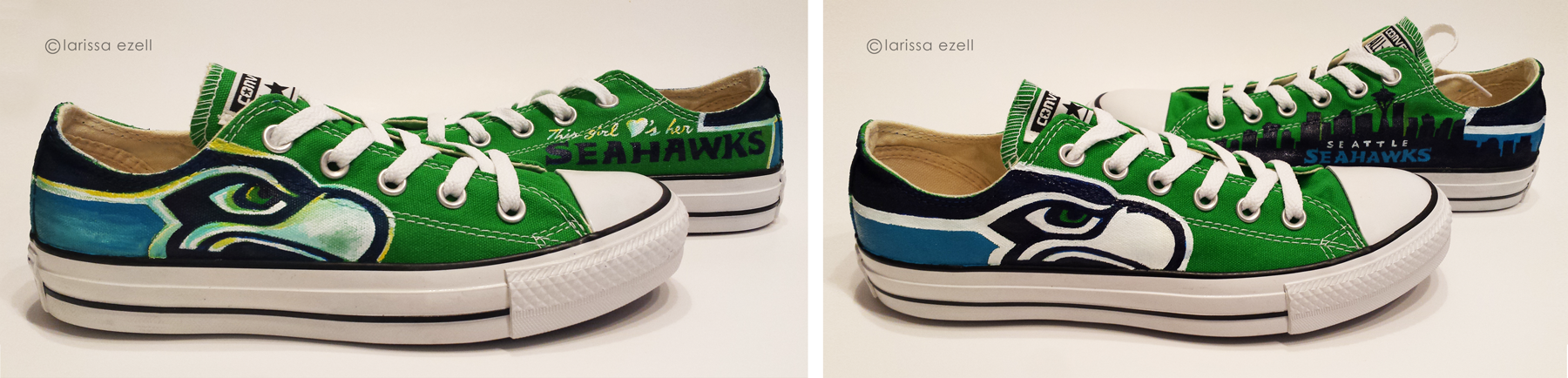 Two Sea-hawks Shoes By Larissa